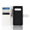 Samsung Galaxy S10 Notesz Tok Business Series Kitámasztható Bankkártyatartóval Fehér