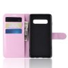 Samsung Galaxy S10 Notesz Tok Business Series Kitámasztható Bankkártyatartóval Rózsaszín