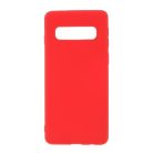 Samsung Galaxy S10 Tok Szilikon Soft Matte Series Piros