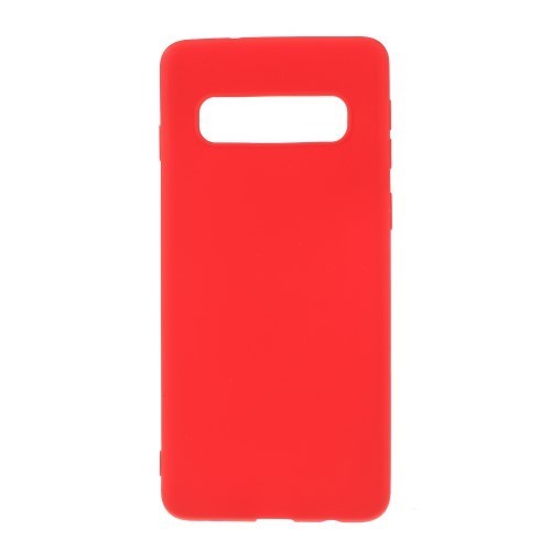 Samsung Galaxy S10 Tok Szilikon Soft Matte Series Piros
