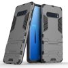 Samsung Galaxy S10 2in1 Tok Ütésálló - Kitámasztható TPU Hybrid Szürke