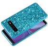 Samsung Galaxy S10  TPU Csillámló Szilikon Tok Glitteres Fényes Kék