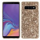 Samsung Galaxy S10  TPU Csillámló Szilikon Tok Glitteres Fényes Arany