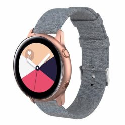   Samsung Galaxy Watch Active Óraszíj - Pótszíj Textil Canvas SötétSzürke
