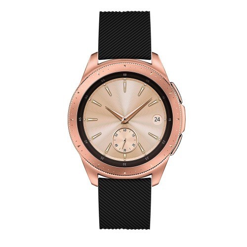 Samsung Galaxy Watch 42mm Szíj Sport Style Series Szilikon Pótszíj Fekete