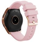 Samsung Galaxy Watch 42mm Óraszíj - Pótszíj Szilikon Stripe Texture Style RMPACK Rózsaszín