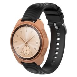  Samsung Galaxy Watch 42mm Szilikon Tok - Keretvédelemmel Arany