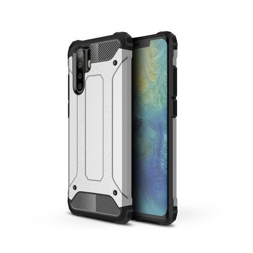 Huawei P30 Pro Ütésálló Armor Tok Guard Series 2in1 Ezüst