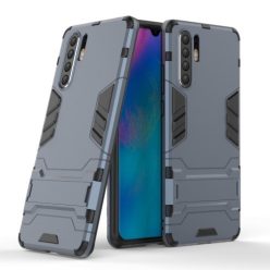   Huawei P30 Pro Tok Ütésálló - Kitámasztható TPU Hybrid Sötétkék