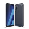 Samsung Galaxy A50 Szilikon Tok Ütésállókivitel Karbon Mintázattal Sötétkék