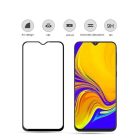 Samsung Galaxy A50 / A30 / A20 / M30 Képernyővédő Üveg - Tempered Glass AMORUS -3D FULL SIZE- Fekete