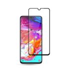 Samsung Galaxy A70 Kijelzővédő Üveg - Tempered Glass MOCOLO Full Size Fekete