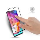 Samsung Galaxy A70 Kijelzővédő Üveg - Tempered Glass MOCOLO Full Size Fekete