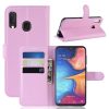 Samsung Galaxy A20e Notesz Tok Business Series Kitámasztható Bankkártyatartóval Rózsaszín