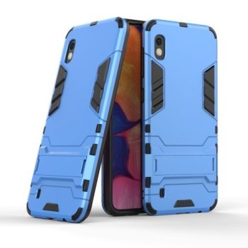 Samsung Galaxy A10 2in1 Tok Ütésálló - Kitámasztható TPU Hybrid Világoskék   Samsung Galaxy A10 2in1 Tok Ütésálló - Kitámasztható TPU Hybrid Világoskék