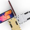 Samsung Galaxy A10 2in1 Tok Ütésálló - Kitámasztható TPU Hybrid Arany