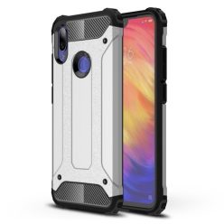   Xiaomi Redmi Note 7 Ütésálló Armor Tok Guard Series 2in1 Ezüst