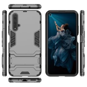   Huawei Honor 20 2in1 Tok Ütésálló - Kitámasztható TPU Hybrid Szürke