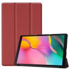 Samsung Galaxy TAB A 10.1 2019 T510 T515 Tok Tri-Fold Notesz Kitámasztható Barna