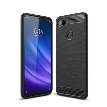 Xiaomi Mi 8 Lite / Mi 8 Youth Szilikon Tok Ütésállókivitel Karbon Mintázattal Fekete   Xiaomi Mi 8 Lite / Mi 8 Youth Szilikon Tok Ütésállókivitel Karbon Mintázattal Fekete