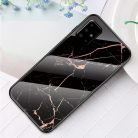 RMPACK Samsung Galaxy A51 Tok Fashion Ütésálló Márvány Mintás + Tempered Glass Hátlapi Üveg A01