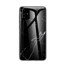 RMPACK Samsung Galaxy A51 Tok Fashion Ütésálló Márvány Mintás + Tempered Glass Hátlapi Üveg A02