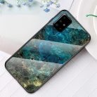 RMPACK Samsung Galaxy A51 Tok Fashion Ütésálló Márvány Mintás + Tempered Glass Hátlapi Üveg A06