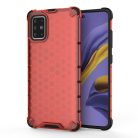 RMPACK Samsung Galaxy A51 Shock-Proof Szilikon Tok Ütésálló Kivitel Honeycomb Style Piros