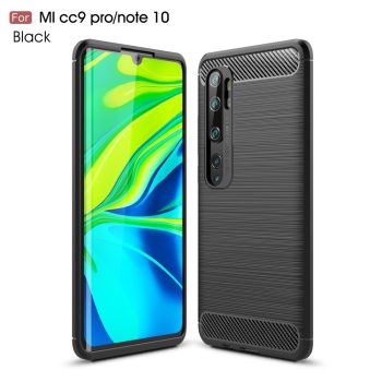 RMPACK Xiaomi Mi Note 10 / Mi Note 10 Pro Szilikon Tok Ütésállókivitel Karbon Mintázattal Fekete   RMPACK Xiaomi Mi Note 10 / Mi Note 10 Pro Szilikon Tok Ütésállókivitel Karbon Mintázattal Fekete
