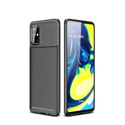  RMPACK Samsung Galaxy A71 Tok Szilikon TPU Carbon Fiber - Karbon Minta Fekete