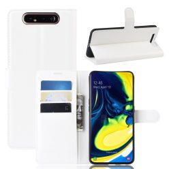   RMPACK Samsung Galaxy A80 Notesz Tok Business Series Kitámasztható Bankkártyatartóval Fehér
