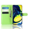 RMPACK Samsung Galaxy A80 Notesz Tok Business Series Kitámasztható Bankkártyatartóval Zöld