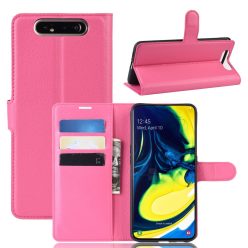   RMPACK Samsung Galaxy A80 Notesz Tok Business Series Kitámasztható Bankkártyatartóval Pink