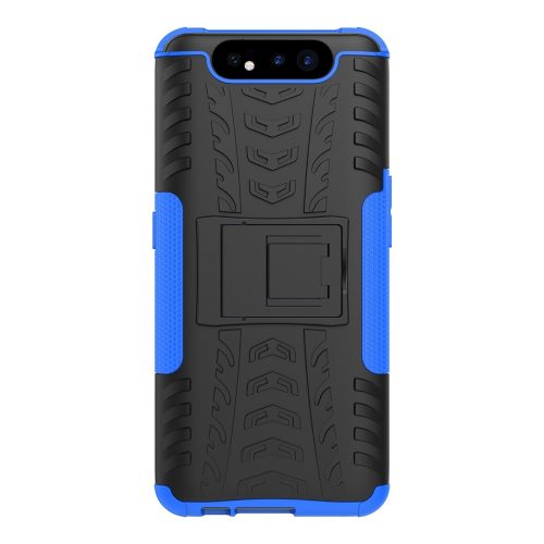 RMPACK Samsung Galaxy A80 Ütésálló Tok Kitámasztható 2in1 Hybrid Kék