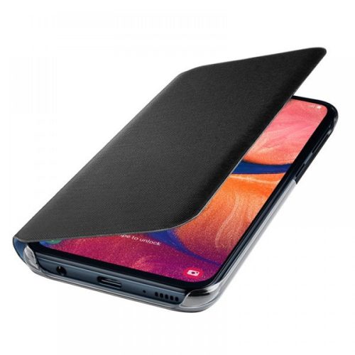 Samsung Galaxy A20e Gyári Tok Notesz Wallet Cover Fekete EF-WA202PBEGWW
