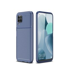   RMPACK Huawei P40 Lite Tok Szilikon TPU Ütésálló New Carbon Sötétkék
