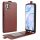 RMPACK Huawei P40 Lite Flip Tok Mágneses Barna