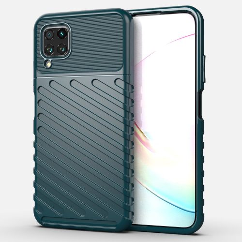 RMPACK Huawei P40 Lite Szilikon Tok Twill Ütésálló Thunder Series Kivitel Zöld