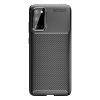 RMPACK Samsung Galaxy S20 Tok Szilikon TPU Ütésálló New Carbon Fekete