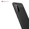 RMPACK Samsung Galaxy S20 Szilikon Tok Bőrmintázattal TPU Prémium Fekete