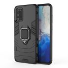 RMPACK Samsung Galaxy S20 Ütésálló Tok Ring Armor 2in1 TPU Hybrid Fekete