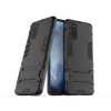 RMPACK Samsung Galaxy S20 Védőtok 2in1 Tok Ütésálló - Kitámasztható TPU Hybrid Fekete