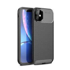   RMPACK iPhone 11 Tok TPU Szilikon Premium Karbon Mintával Fekete
