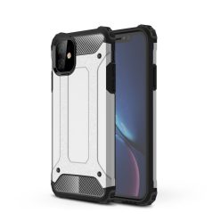 RMPACK iPhone 11 Ütésálló Tok TPU 2in1 Hybrid Ezüst