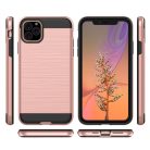 RMPACK iPhone 11 Ütésálló Tok Szálcsiszoltkivitel Rózsaarany