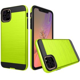 RMPACK iPhone 11 Ütésálló Tok Szálcsiszoltkivitel Zöld