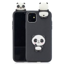 RMPACK iPhone 11 Szilikon Tok 3D Cuki Style Panda Fekete
