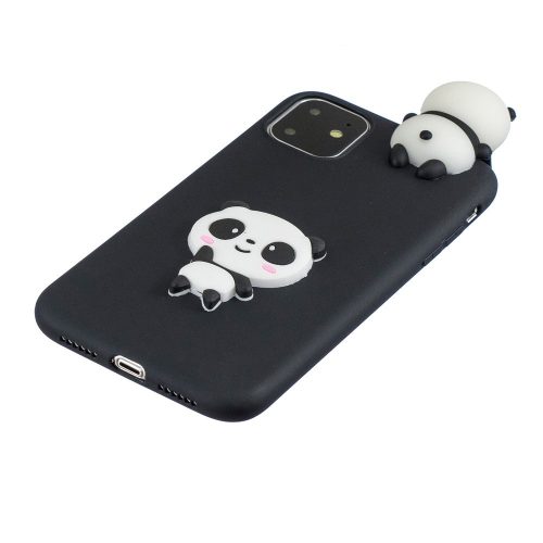 RMPACK iPhone 11 Szilikon Tok 3D Cuki Style Panda Fekete