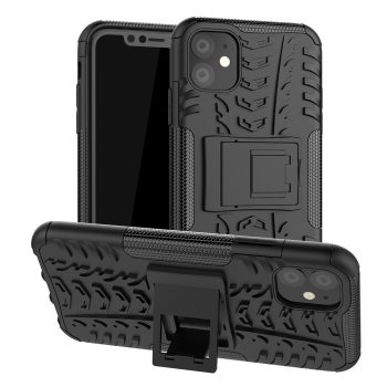 RMPACK iPhone 11 Kitámasztható Ütésálló Tok Cool Tyre Autógumi Mintás Fekete   RMPACK iPhone 11 Kitámasztható Ütésálló Tok Cool Tyre Autógumi Mintás Fekete