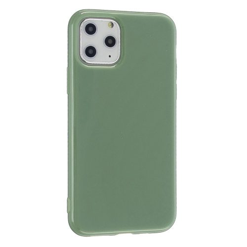 RMPACK iPhone 11 Szilikon Tok Glossy - Fényes Soft TPU SötétZöld